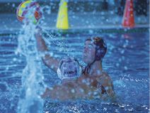 Premier Water Polo team on the attack