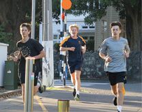 Students running for Relay for Life
