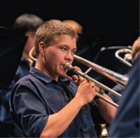 Leader of the Big Band on trombone