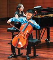 Form 4 student Ryah Yeh on cello