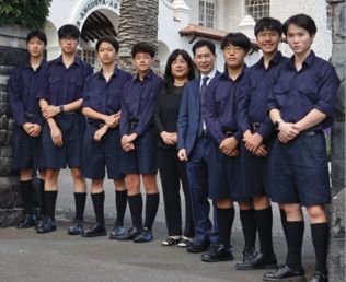 A group of SiS students in Grammar uniform