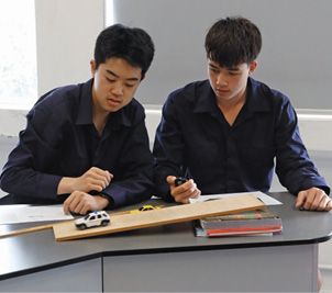Students in a Physics class